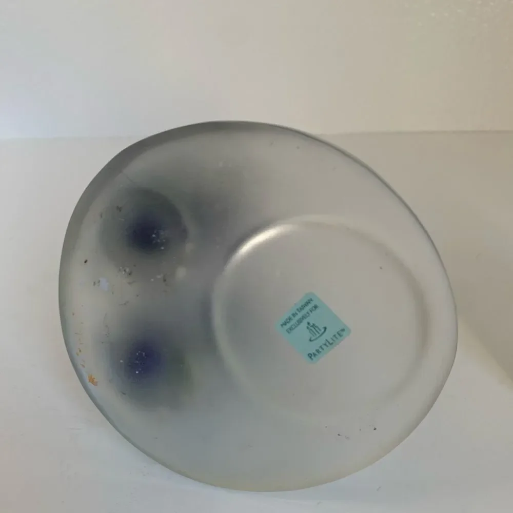 PartyLite clear blue